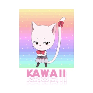 Kawaii Pastel Color Sky Anime Poster Design | Carla T-Shirt