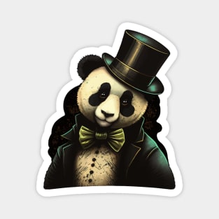 Panda wearing Top Hat Magnet