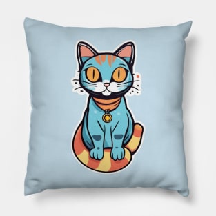 Cute colorful Cartoon funny Cat Pillow