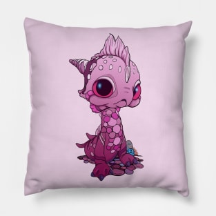 Wee Pink Baby Sea Monster Pillow