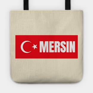 Mersin City in Turkish Flag Tote