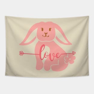 Bunny Love Arrow Tapestry