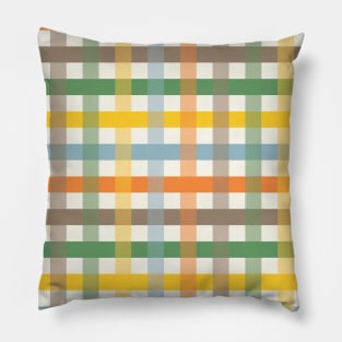 Multicolored buffalo check gingham Pillow