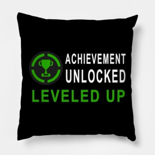 Achievement Unlocked - Leveled Up Pillow