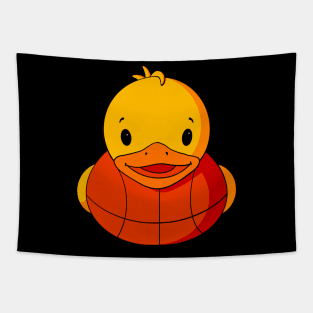 Basketball Rubber Duck Tapestry