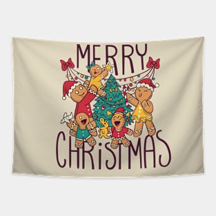 Gingerbread Cookies Christmas Tapestry