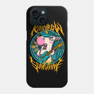 Rainbow and Sunshine - Cute Metal Band Unicorn Phone Case