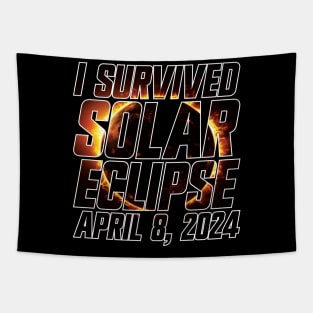 I Survived Solar Eclipse April 8, 2024 v4 Tapestry