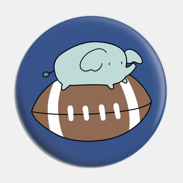 Tiny Elephant and Football Pin by saradaboru