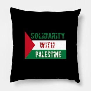 Solidarity with Palestine Artwork Flag Pillow