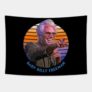 Baby Billy Freeman - Sunset Vintage Retro / Synthwave Tapestry