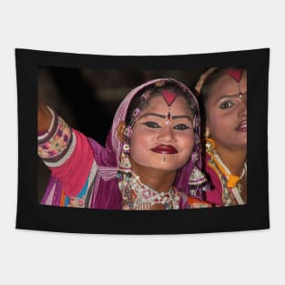 Dancers in Rajasthan, India Tapestry