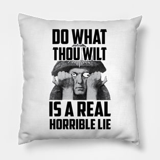 Satanism Aleister Crowley Christian Pillow