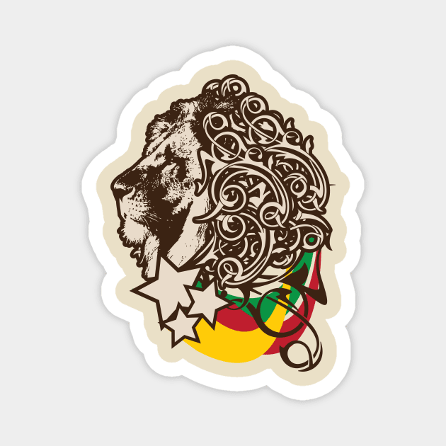 Zion Lion Magnet by Taylor Lindgren Art