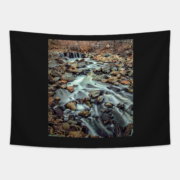 Long Exposure of a Stream in the Fall Tapestry by jecphotography