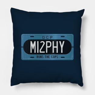 OCP Runs The Cops License Plate Pillow