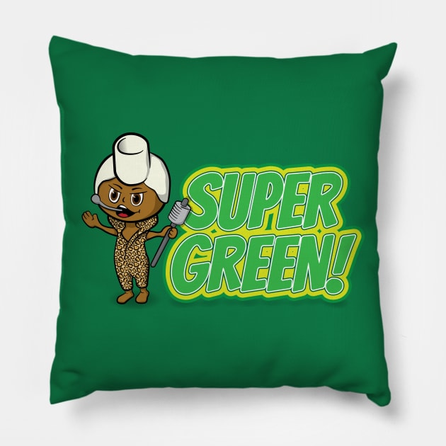 Super Green! Pillow by scottnic