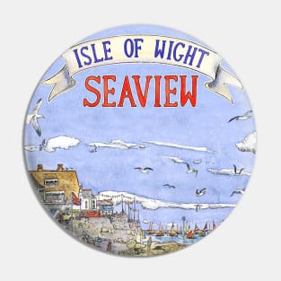 classic isle of wight travel art print Pin