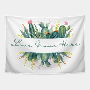 Love grows here Tapestry