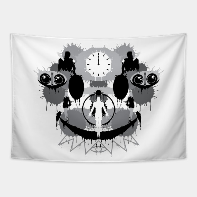 Rorschach Explosion Tapestry by detective651