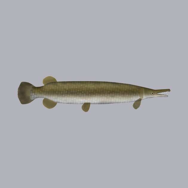 Alligator Gar by FishFolkArt