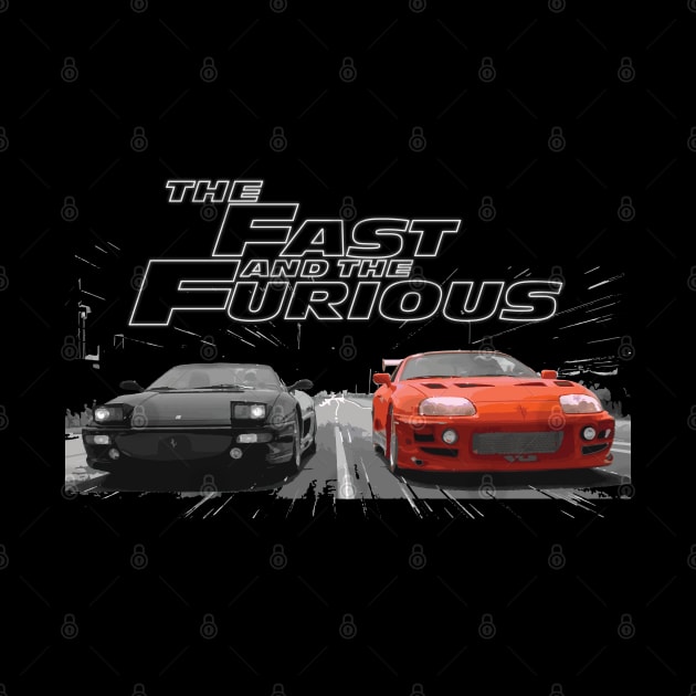 paul walker supra mk4 2JZ-GTE vs 355 SPIDER by cowtown_cowboy