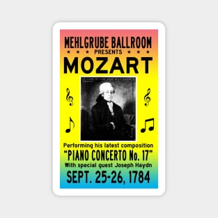 Mozart Concert Poster Magnet