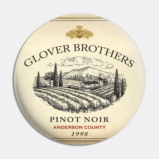 Glover Brothers Wine Label Pin by NeilGlover