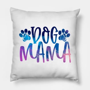 New Dog Mama Typography Pillow