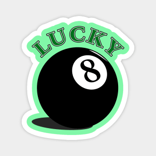 Lucky 8 Ball Magnet