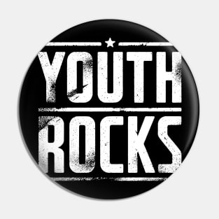 Youth Rocks Ideal t-shirt for Every Birthday or Anniversary Pin