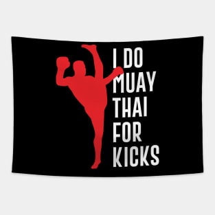 Funny Muay Thai Boxen Design and Kampfpsort MMA Kickboxing Tapestry