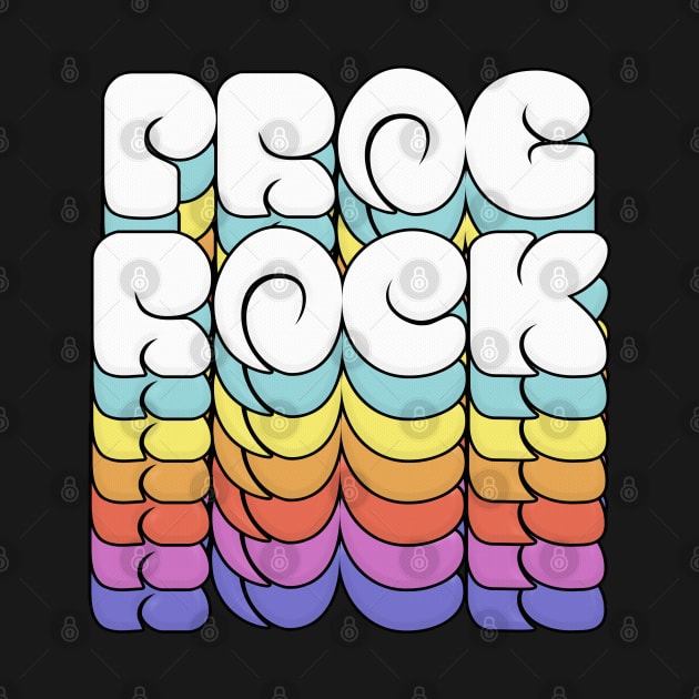 Prog Rock - 70s Style Typography Lettering Design by DankFutura