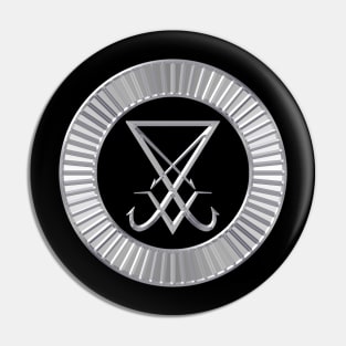 Sigil Of Lucifer Medallion Pin