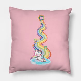 Unicorn and Rainbow Pillow