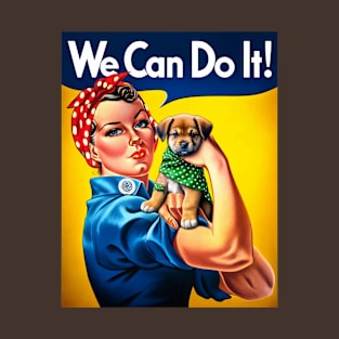 Puppy Power: We Can Do It! National Puppy Day T-Shirt