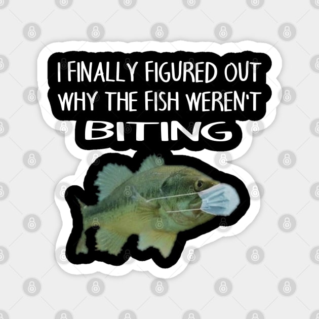 Fish wearing a mask Magnet by F&L Design Co.