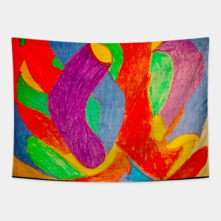 Life is A Colorful Confusion Abstract Painting Art Tapestry