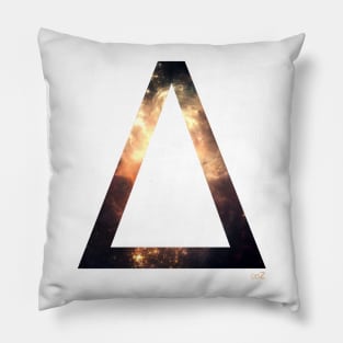 Delta Space letter concept Pillow