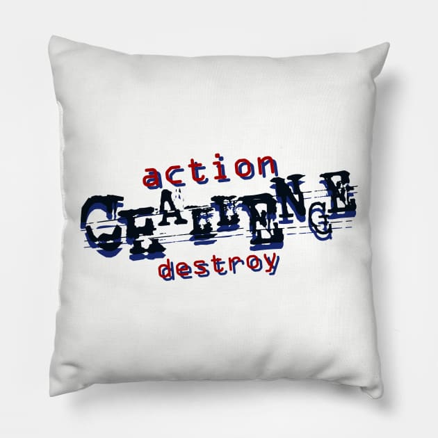 urban action destroy Pillow by imdesign