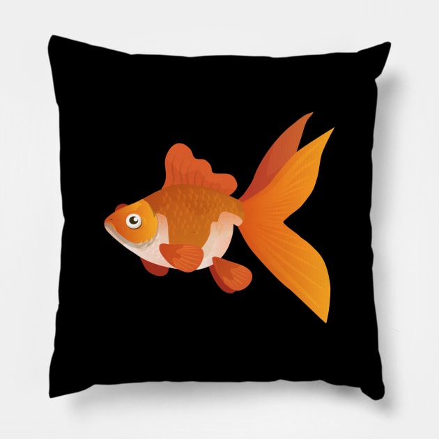 Plastic Goldfish Pillow by DASHTIKOYE