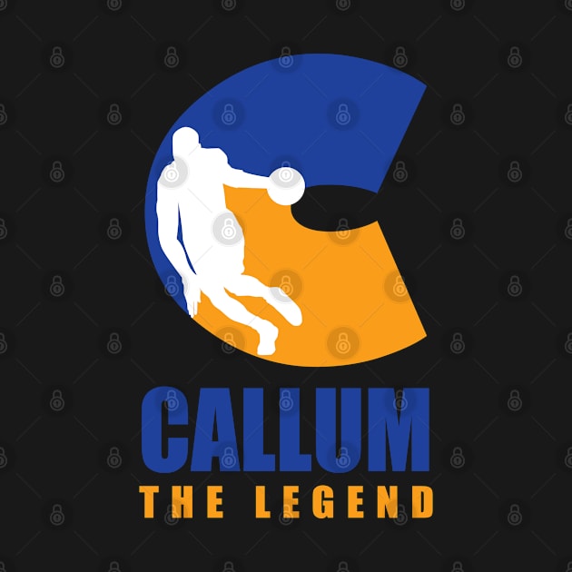 Callum Custom Player Basketball Your Name The Legend by Baseball Your Name