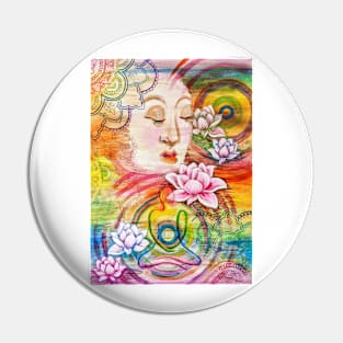 Rainbow Lotus Pin