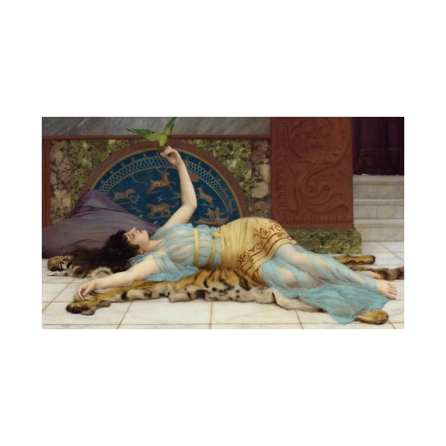 Dolce Far Niente by John William Godward by Classic Art Stall