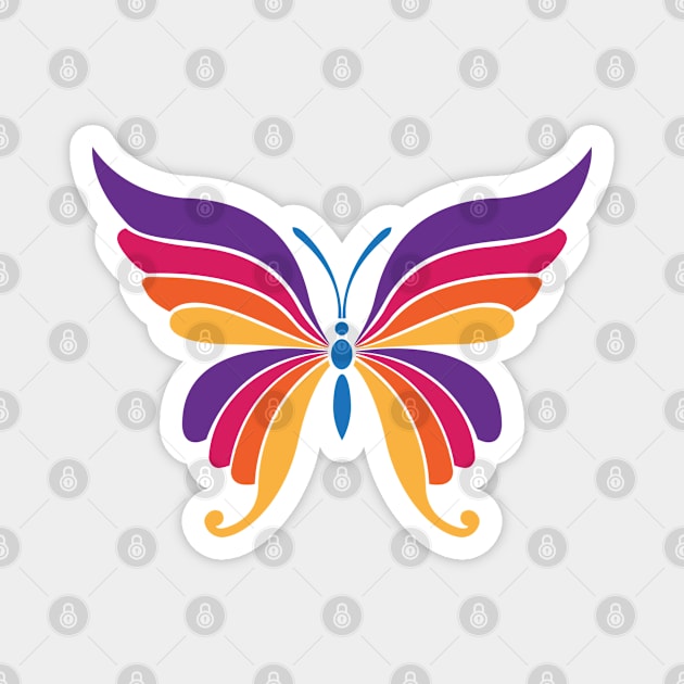 butterfly Magnet by graphicganga