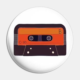 Cassette Retro Music Pin