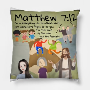 Matthew 7:12 Pillow