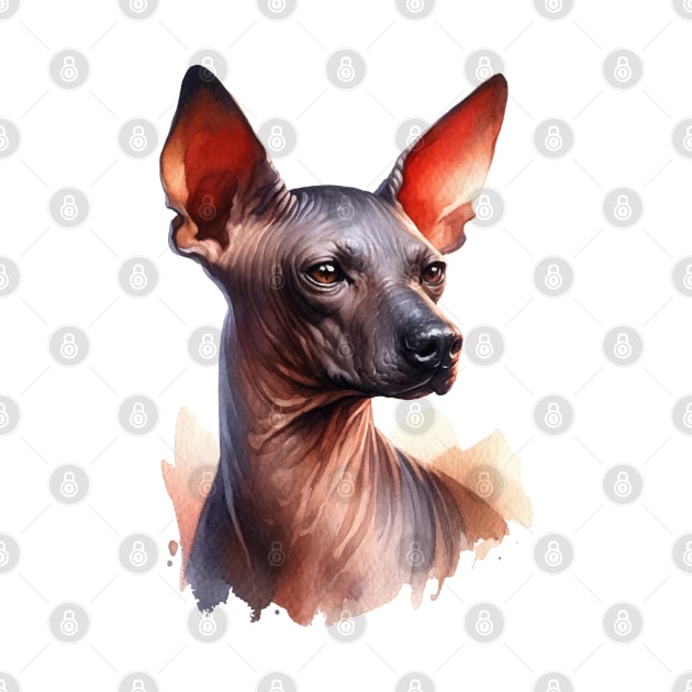 Xoloitzcuintli Watercolor - Beautiful Dog by Edd Paint Something