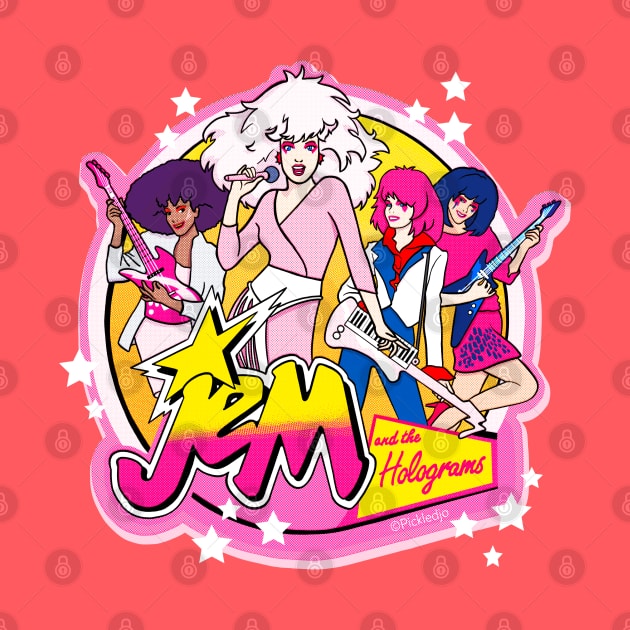 Jem and the Holograms - Pop art by Sketchy