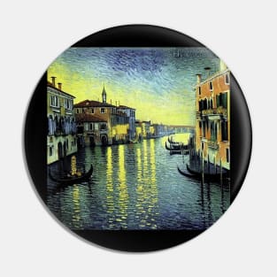 Venice, Italy, in Van Gogh's style Pin